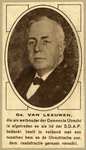 105501 Portret van Jan van Leeuwen, geboren 5 juni 1868, lid van de gemeenteraad te Utrecht (1911-1921), wethouder ...